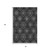 3' X 5' Gray And Silver Medallion Washable Area Rug With UV Protection