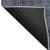 9' X 12' Navy Blue And Gray Striped Washable Area Rug With UV Protection