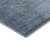 8' Blue And Ivory Ombre Washable Round Rug With UV Protection