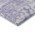 5' X 8' Lavender And Ivory Paisley Washable Area Rug With UV Protection