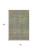 10' X 14' Green And Gold Abstract Washable Area Rug With UV Protection 10' X 14' Green And Gold Abstract Washable Area Rug With UV Protection