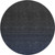 8' Navy Blue And Charcoal Ombre Washable Round Rug With UV Protection