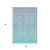 9' X 12' Sky Blue And Ivory Ombre Washable Area Rug With UV Protection 9' X 12' Sky Blue And Ivory Ombre Washable Area Rug With UV Protection