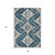 8' X 10' Navy Blue Ivory And Beige Medallion Washable Area Rug With UV Protection