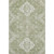 9' X 12' Artichoke Green And Ivory Medallion Washable Area Rug With UV Protection 9' X 12' Artichoke Green And Ivory Medallion Washable Area Rug With UV Protection
