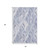 5' X 8' Denim Blue And Ivory Geometric Washable Area Rug With UV Protection 5' X 8' Denim Blue And Ivory Geometric Washable Area Rug With UV Protection