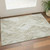 3' X 5' Khaki Beige And Ivory Geometric Washable Area Rug With UV Protection