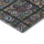 10' X 14' Black Purple And Teal Medallion Washable Area Rug With UV Protection