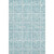 8' X 10' Turquoise And Ivory Medallion Washable Area Rug With UV Protection