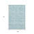 9' X 12' Turquoise And Ivory Medallion Washable Area Rug With UV Protection 9' X 12' Turquoise And Ivory Medallion Washable Area Rug With UV Protection