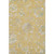 5' X 8' Gold And Silver Floral Washable Area Rug With UV Protection 5' X 8' Gold And Silver Floral Washable Area Rug With UV Protection
