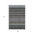9' X 12' Black Gray And Blue Southwestern Washable Area Rug With UV Protection 9' X 12' Black Gray And Blue Southwestern Washable Area Rug With UV Protection
