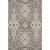 8' X 10' Chocolate Gray And Beige Floral Washable Area Rug With UV Protection