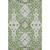 9' X 12' Green Ivory And Gray Floral Washable Area Rug With UV Protection 9' X 12' Green Ivory And Gray Floral Washable Area Rug With UV Protection
