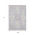 8' X 10' Lavender Gray And Beige Floral Washable Area Rug With UV Protection 8' X 10' Lavender Gray And Beige Floral Washable Area Rug With UV Protection