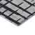 8' X 10' Black And Silver Striped Washable Area Rug With UV Protection
