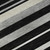 8' Black Ivory And Gray Striped Washable Round Rug With UV Protection 8' Black Ivory And Gray Striped Washable Round Rug With UV Protection