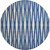 8' Navy Blue And Ivory Geometric Washable Round Rug With UV Protection 8' Navy Blue And Ivory Geometric Washable Round Rug With UV Protection