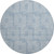 8' Sky Blue And Ivory Geometric Washable Round Rug With UV Protection
