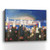 20" x 16" Watercolor City Lights on the Horizon Canvas Wall Art
