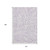10' X 14' Lavender And Ivory Floral Washable Area Rug With UV Protection 10' X 14' Lavender And Ivory Floral Washable Area Rug With UV Protection
