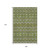 9' X 12' Olive Green And Beige Moroccan Washable Area Rug With UV Protection 9' X 12' Olive Green And Beige Moroccan Washable Area Rug With UV Protection