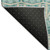8' Teal Beige And Ivory Moroccan Washable Round Rug With UV Protection