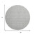 8' Gray And Ivory Abstract Geometric Washable Round Rug With UV Protection
