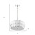 Selene 6-Light Polished Chrome Pendant With Overlapping Frosted White Glass Discs Shade