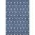 3' X 5' Navy Blue And Gray Geometric Washable Area Rug With UV Protection