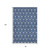 8' X 10' Navy Blue And Gray Geometric Washable Area Rug With UV Protection 8' X 10' Navy Blue And Gray Geometric Washable Area Rug With UV Protection