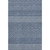 9' X 12' Navy Blue And Ivory Striped Washable Area Rug With UV Protection