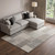 10' X 14' Beige Ivory And Gray Striped Washable Area Rug With UV Protection 10' X 14' Beige Ivory And Gray Striped Washable Area Rug With UV Protection