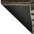 8' Chocolate Beige And Gold Striped Washable Round Rug With UV Protection