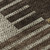 8' X 10' Chocolate Beige And Gold Striped Washable Area Rug With UV Protection