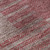 8' Burgundy And Gray Striped Washable Round Rug With UV Protection
