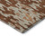 10' X 14' Rust Beige And Peach Abstract Washable Area Rug With UV Protection