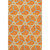9' X 12' Orange Ivory And Blue Geometric Washable Area Rug With UV Protection 9' X 12' Orange Ivory And Blue Geometric Washable Area Rug With UV Protection
