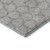5' X 8' Gray And Gold Geometric Washable Area Rug With UV Protection