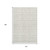 10' X 14' Ivory And Beige Geometric Washable Area Rug With UV Protection 10' X 14' Ivory And Beige Geometric Washable Area Rug With UV Protection