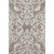 10' X 14' Taupe And Ivory Damask Washable Area Rug With UV Protection