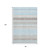 8' X 10' Sky Blue Gray And Ivory Striped Washable Area Rug With UV Protection 8' X 10' Sky Blue Gray And Ivory Striped Washable Area Rug With UV Protection