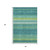 5' X 8' Teal Lime Green And Sky Blue Striped Washable Area Rug With UV Protection 5' X 8' Teal Lime Green And Sky Blue Striped Washable Area Rug With UV Protection