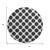 8' Black And Ivory Polka Dot Washable Round Rug With UV Protection 8' Black And Ivory Polka Dot Washable Round Rug With UV Protection