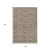 5' X 8' Brown Beige And Taupe Geometric Washable Area Rug With UV Protection 5' X 8' Brown Beige And Taupe Geometric Washable Area Rug With UV Protection