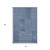 3' X 5' Navy Blue And Ivory Geometric Washable Area Rug With UV Protection 3' X 5' Navy Blue And Ivory Geometric Washable Area Rug With UV Protection