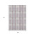 8' X 10' Lavender Gray And Ivory Plaid Washable Area Rug With UV Protection 8' X 10' Lavender Gray And Ivory Plaid Washable Area Rug With UV Protection