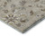 8' Beige Gray And Ivory Floral Washable Round Rug With UV Protection 8' Beige Gray And Ivory Floral Washable Round Rug With UV Protection