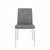 Set of Two Light Brown and Gray Stainless Steel Chairs