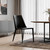Black Upholstered Leather Dining Side Chair Black Upholstered Leather Dining Side Chair
